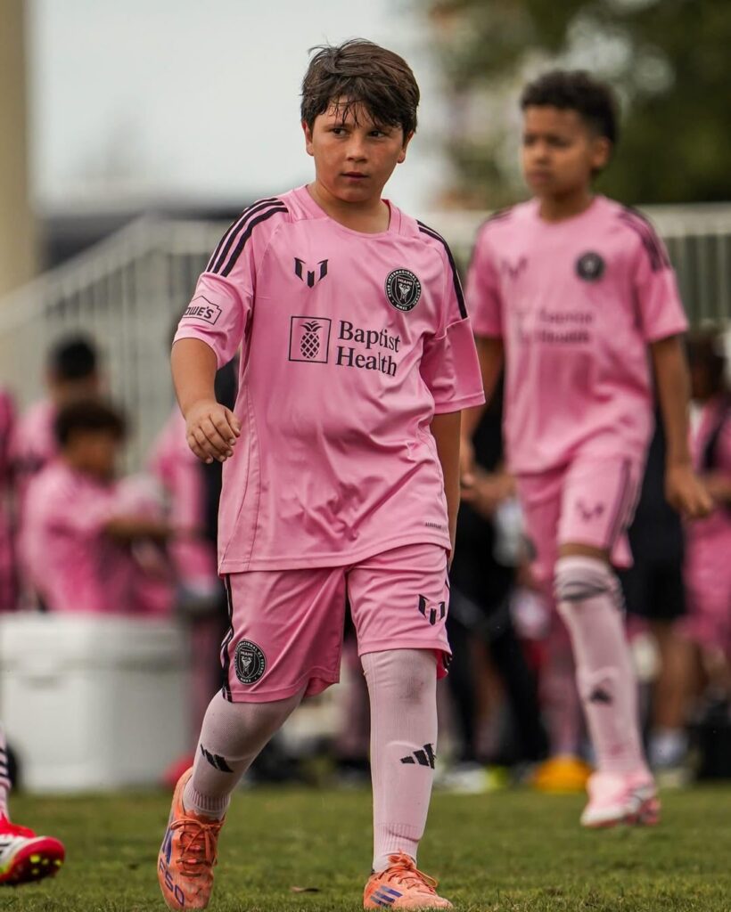 Mateo Messi on his way to follow his fathers footsteps