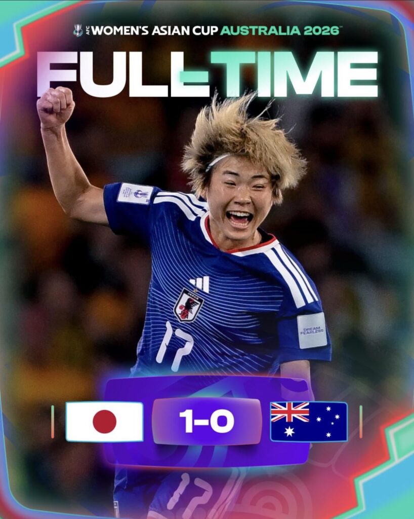 Maika Hamano scores the winner as Japan beat Sam Kerr & Ellie Carpenter’s Australia 1–0 to win the 2026 Women’s Asian Cup