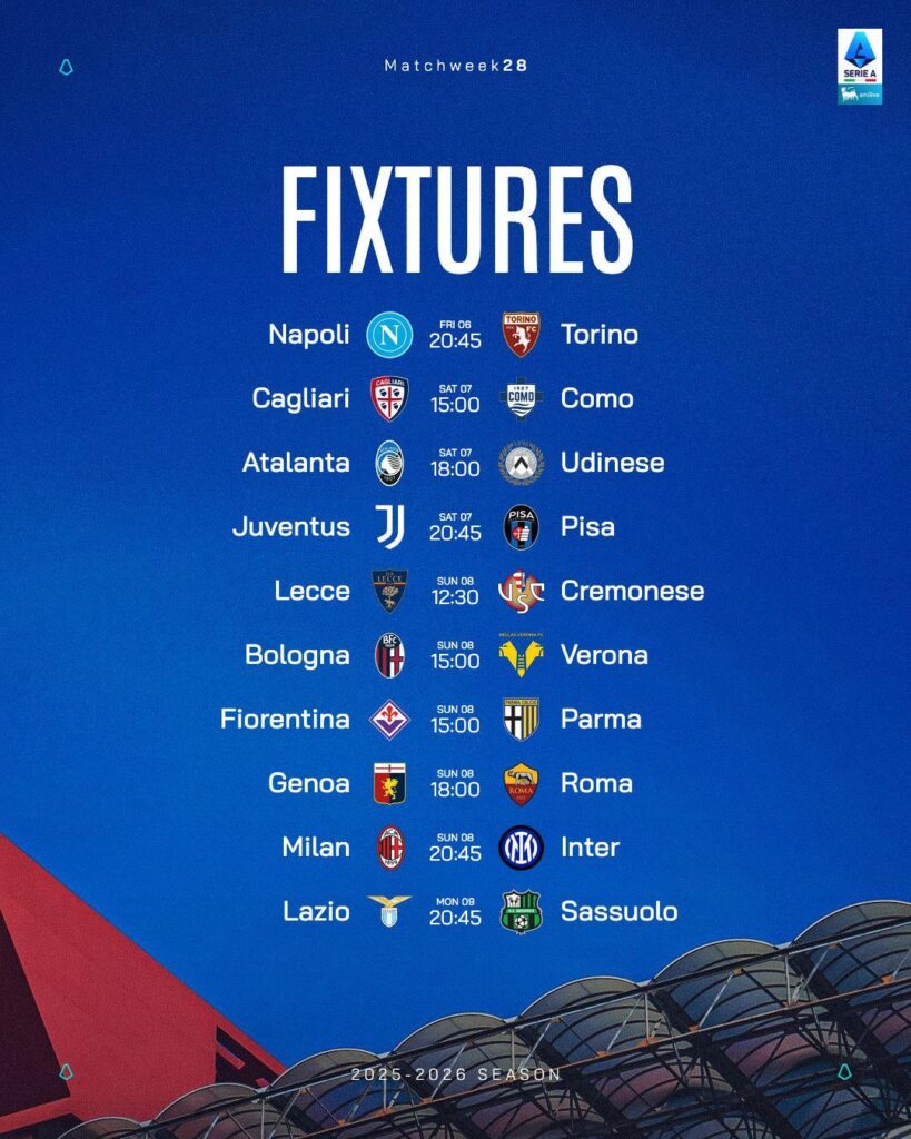 Le partite della 28^ Giornata📅🧐