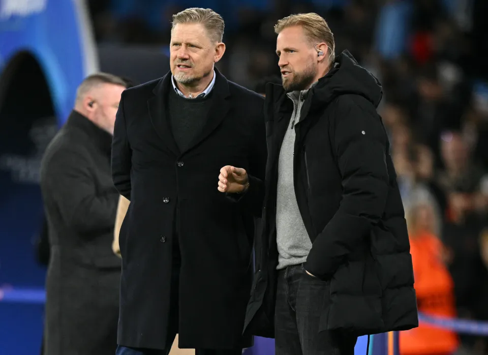 Kasper and Peter Schmeichel