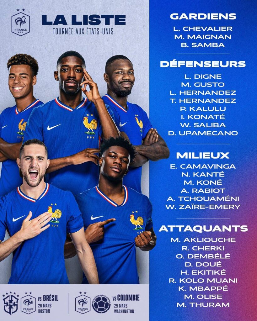Kolo muani has been called up to the French national team for upcoming games