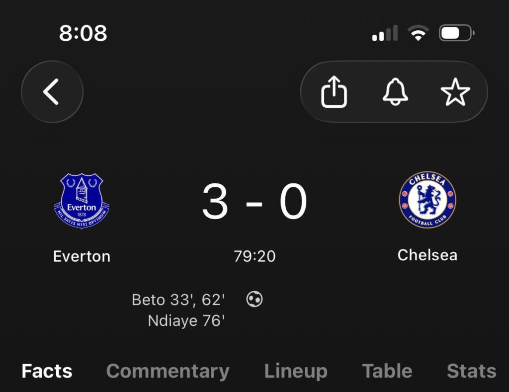 Lmao we ended Chelsea