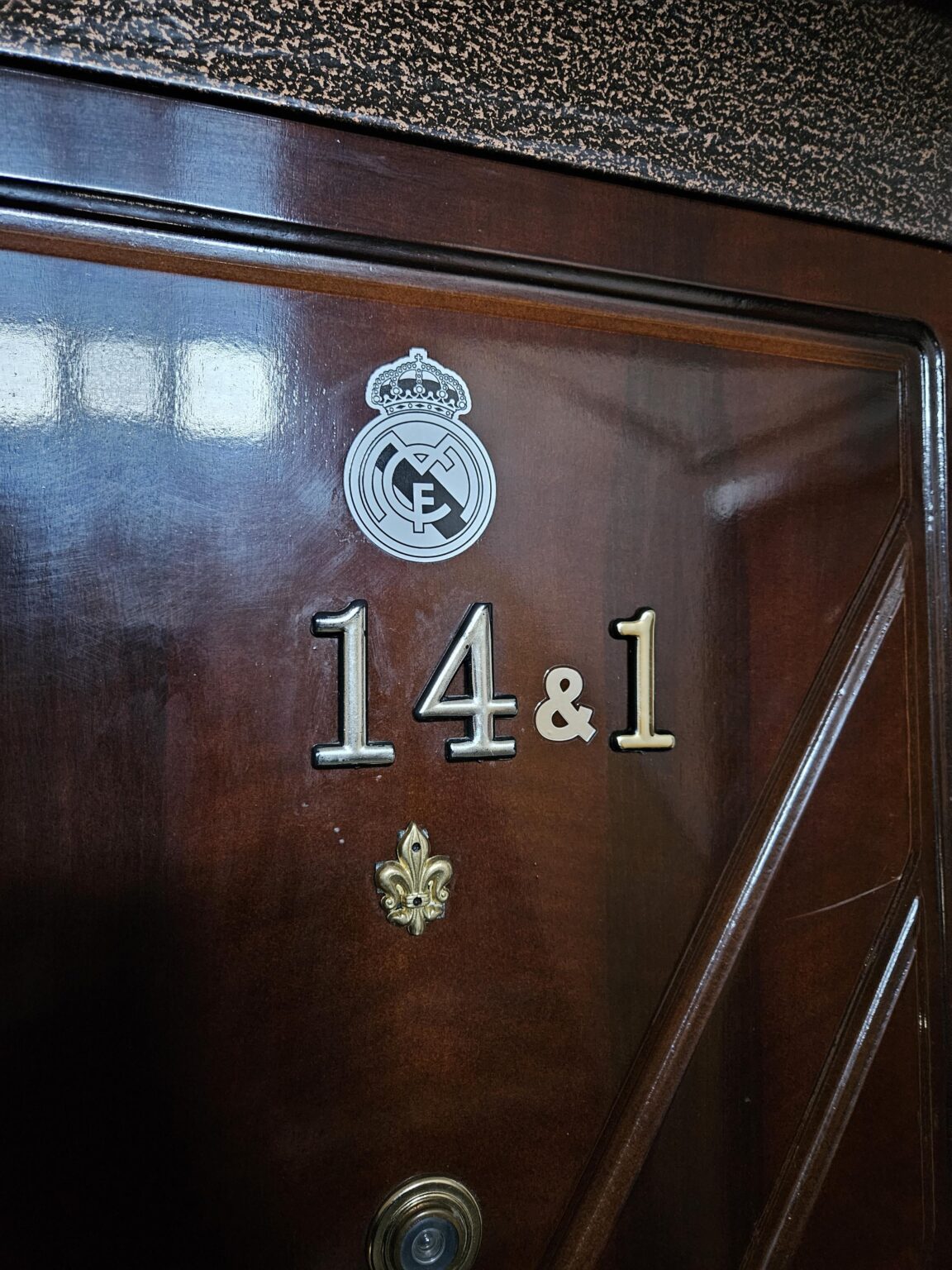 Dad's apartment door