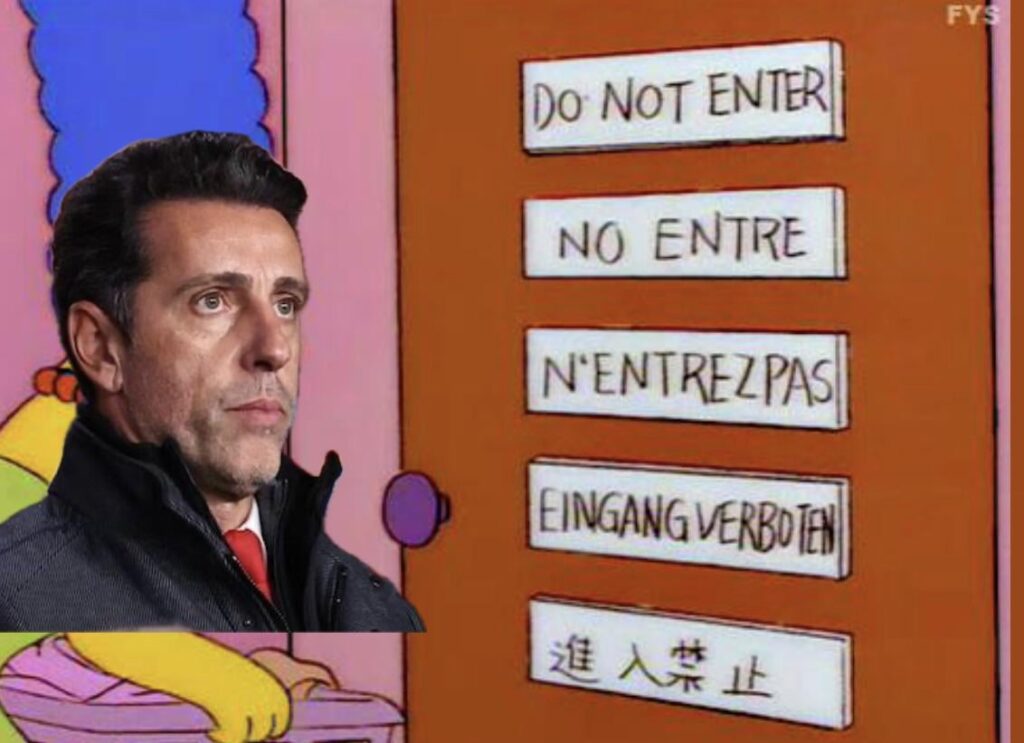 Edu at the office this morning