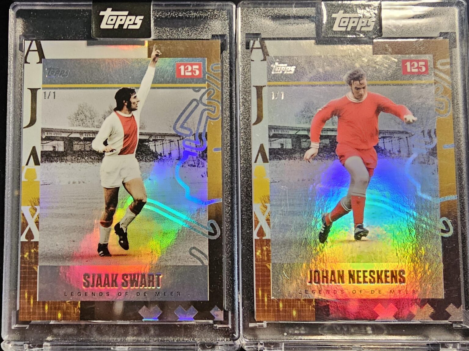 Sjaak Swart en Johan Neeskens 1/1 Topps Ajax 125th Anniversary Collection ❌️❌️❌️