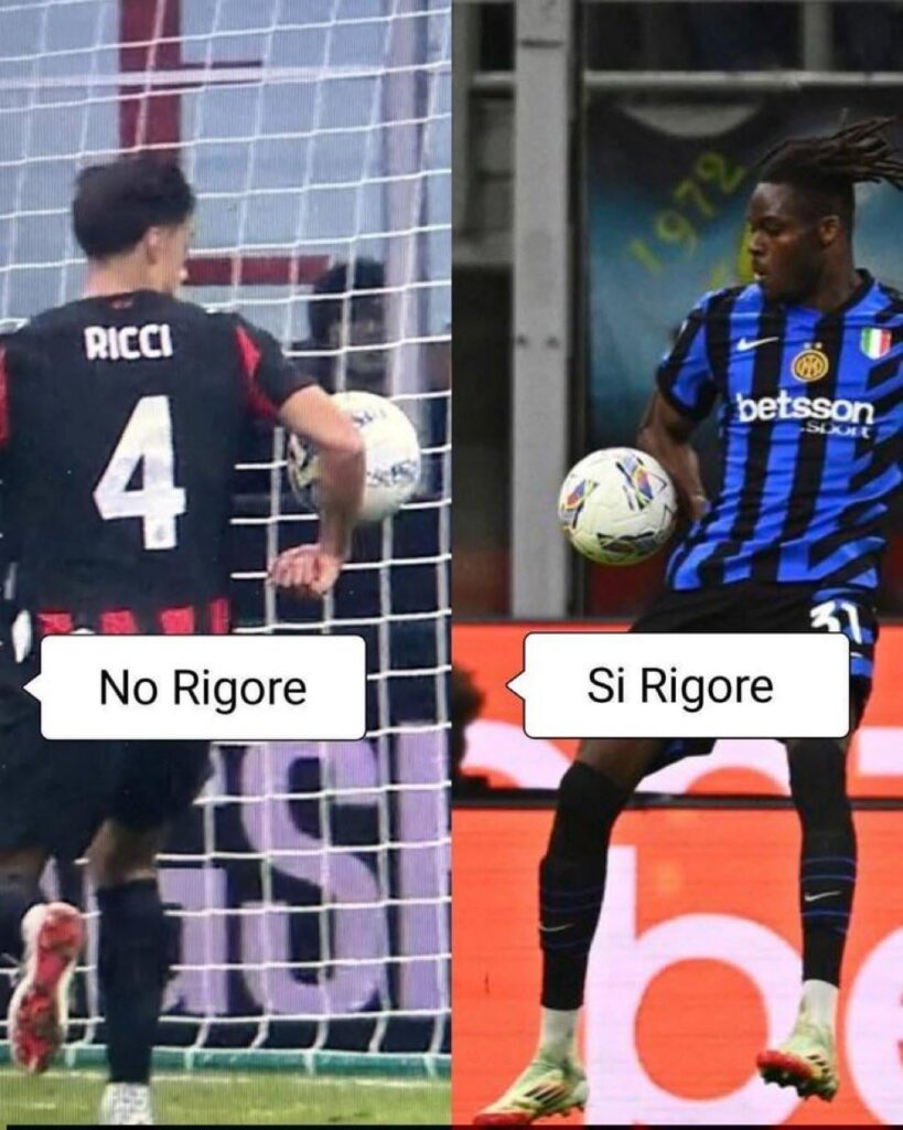Fabrizio Biasin: “The mistake of the refereeing team doesn't change the judgment on Inter's bad performance, but it's fair to remember that due to a very similar touch of hand, Inter last year, lost a Scudetto. But of course no one bats an eye, because it's only "unfair" for them and "fair" for us.”