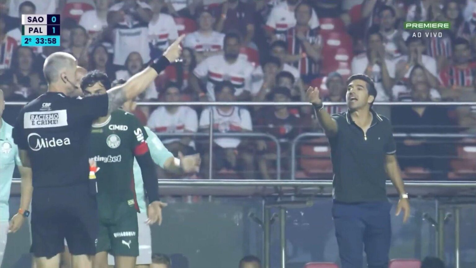 Abel Ferreira arrisca suspensão pesada por chamar árbitro de "cagão"