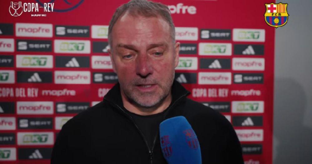 Hansi Flick: “It's unbelievable to see how much they gave it their all. They gave more than 100%. The supporters can be proud, because each one played with heart.”