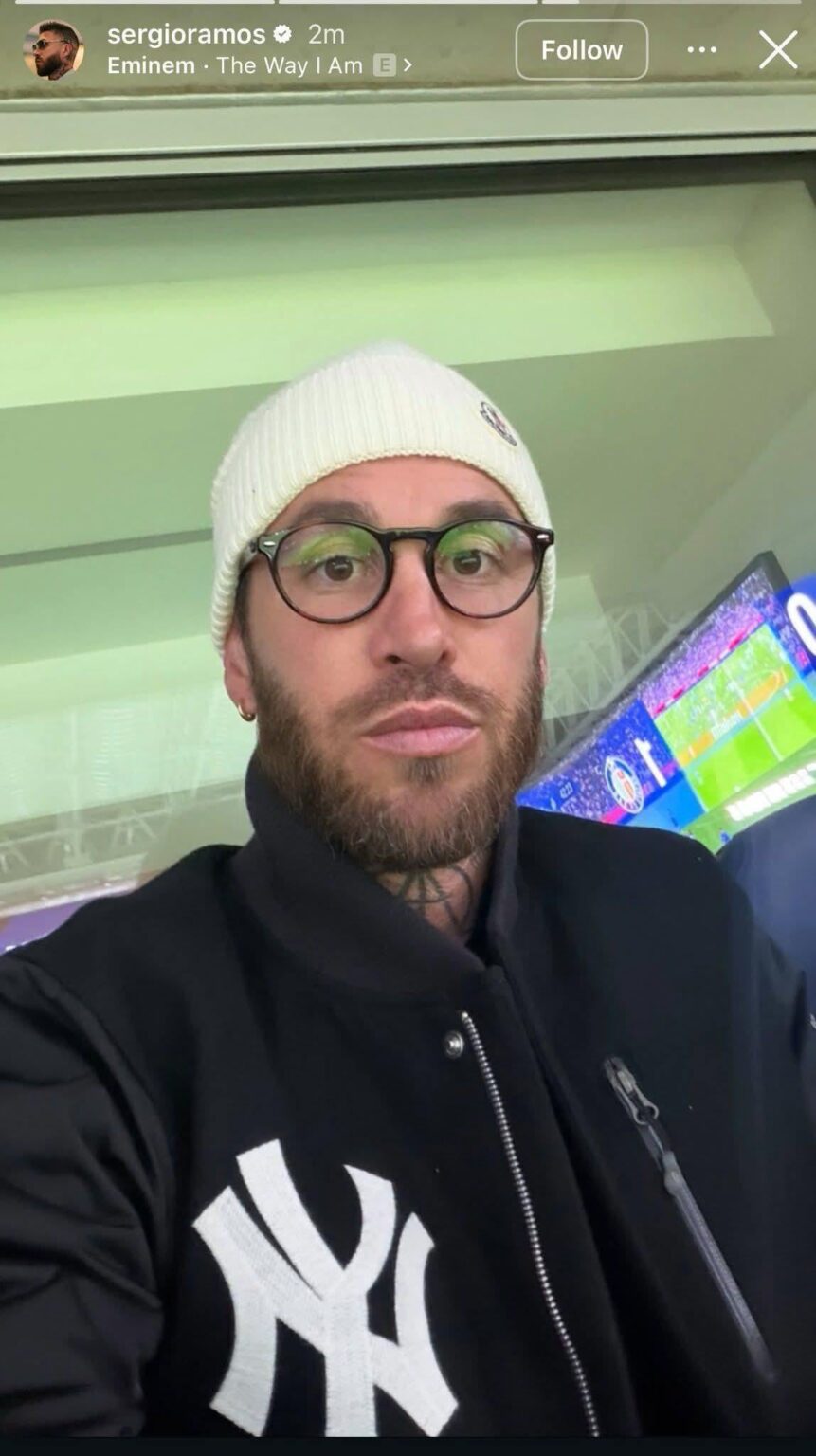 Sergio Ramos was in Santiago Benrabeu.