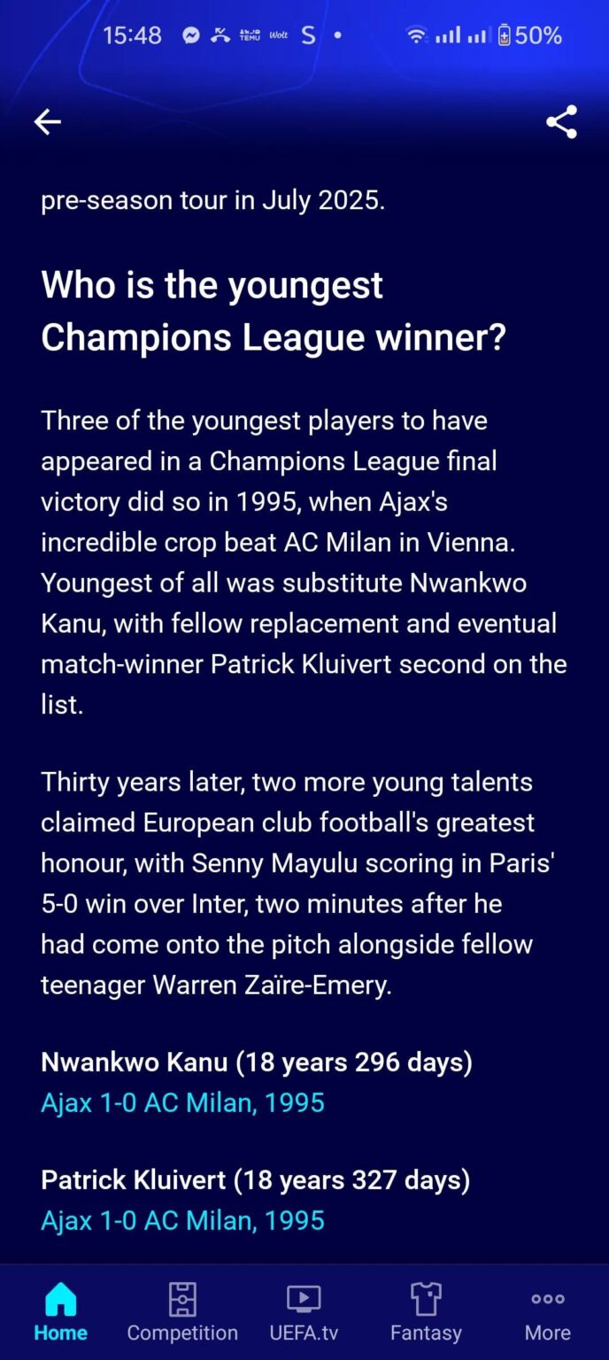 My sources are better than UEFA 🔥🔥🔥