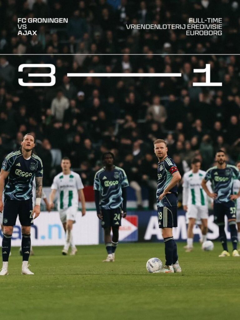 New game week, same disastrous Ajax: FC Groningen 3-1 Ajax