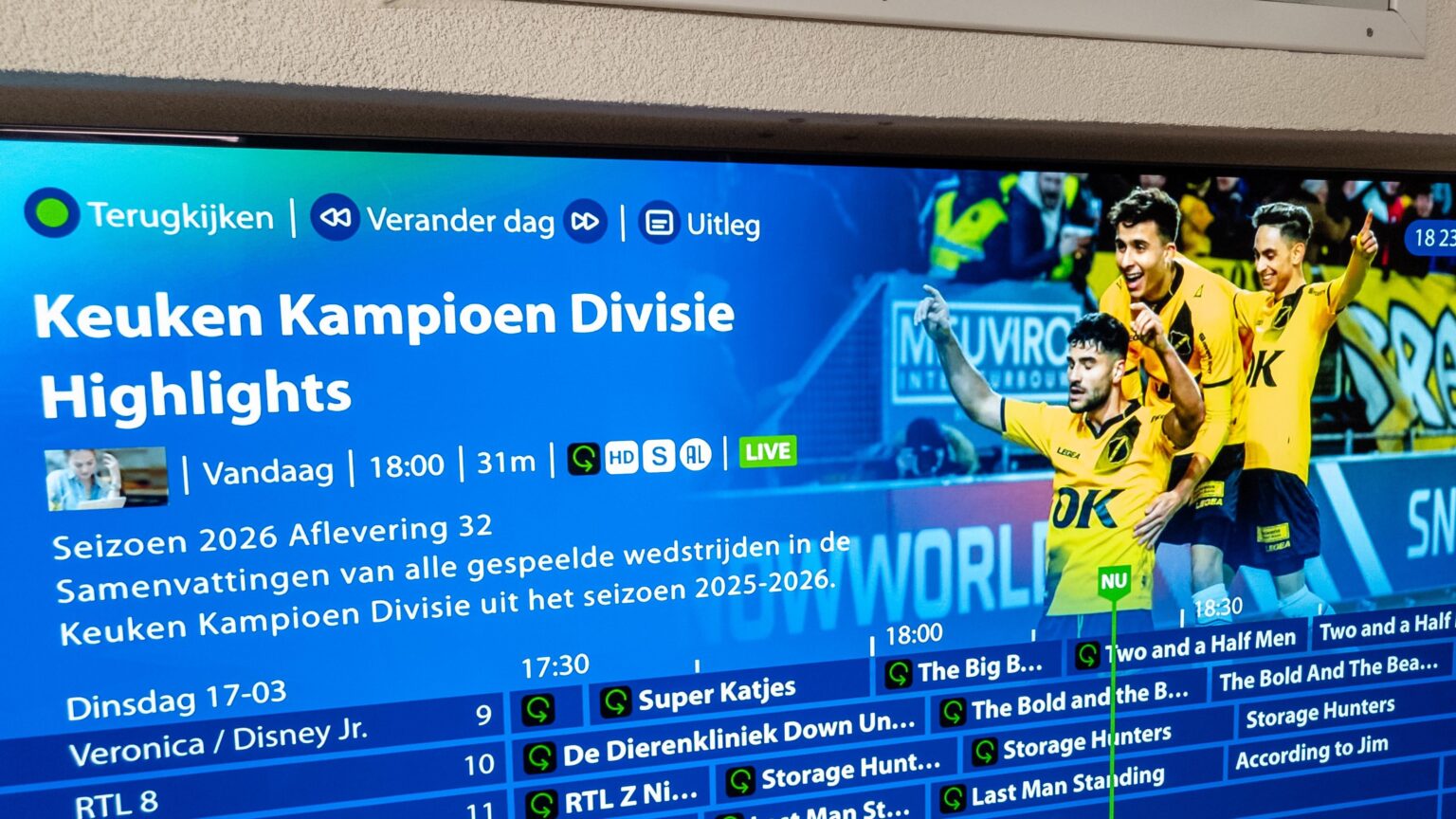 ESPN plaatst foto van NAC bij Keuken Kampioen Divisie highlights