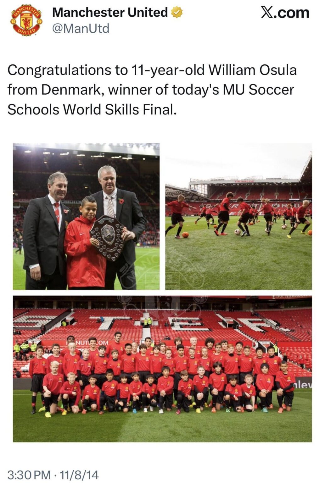 He won it again today