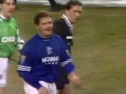 Gazza books the referee