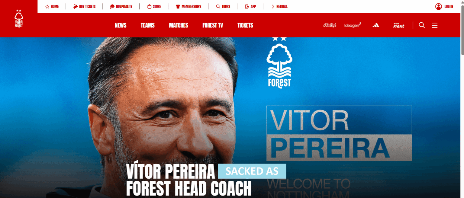 Vitor Pereira Sacked