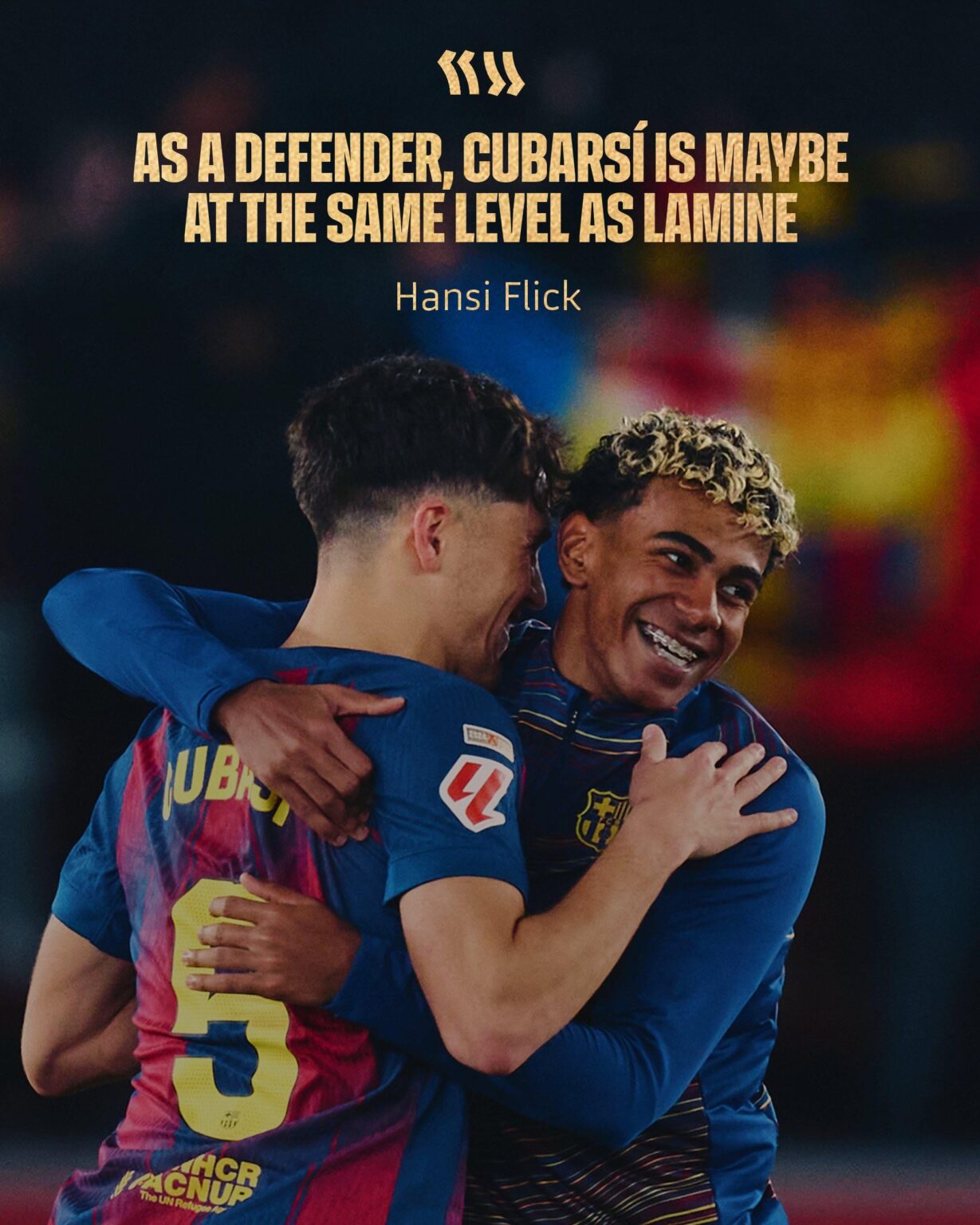 Flick is the best man manager in the world, Cubarsi is so underrated and deserves more recognition. Bravo Flick.