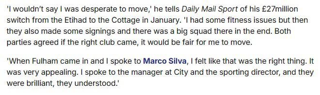 Oscar Bobb on his move away from City