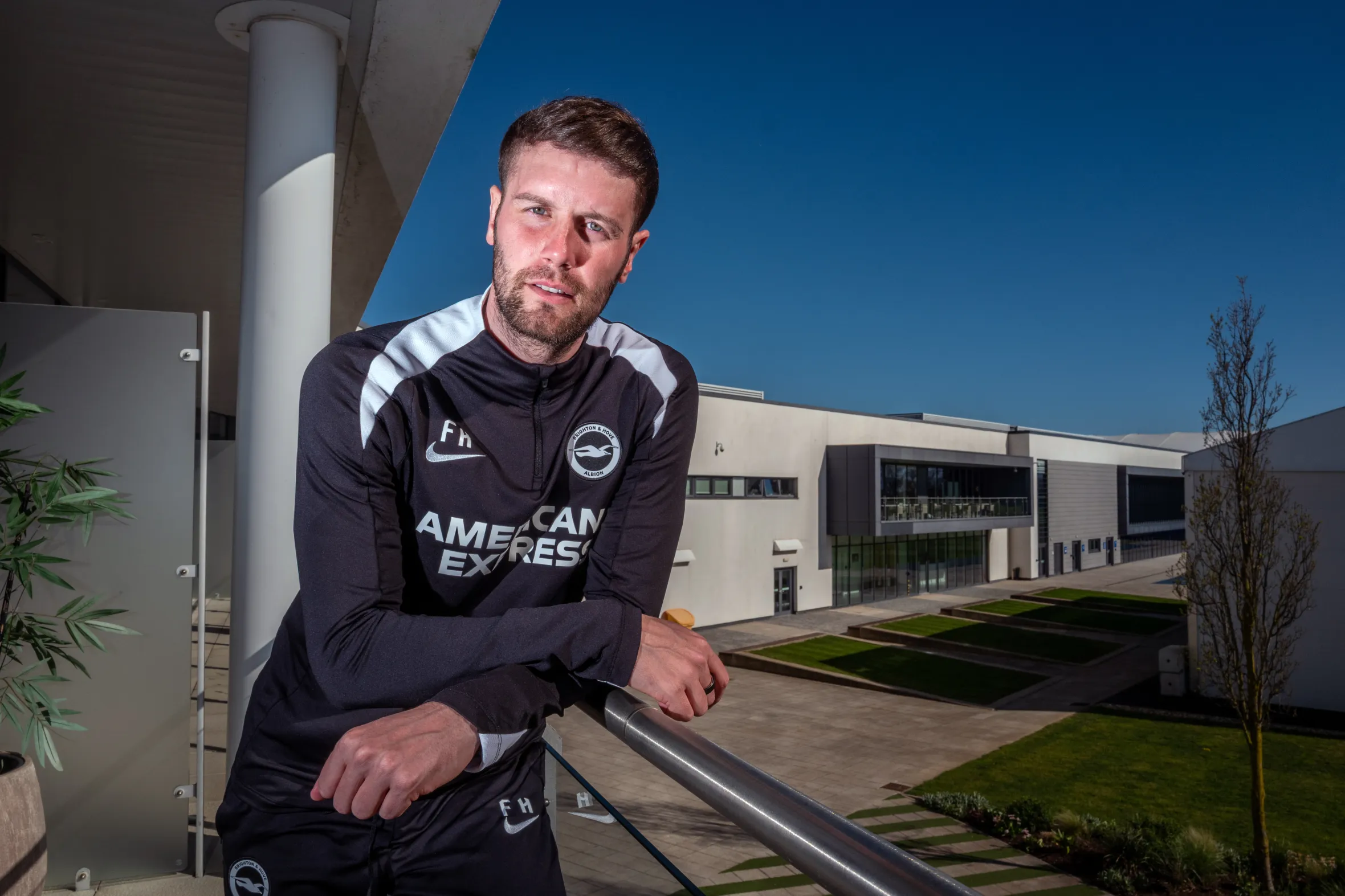 Brighton and Hove Albion FC manager Fabian Hürzeler at the club's training ground.