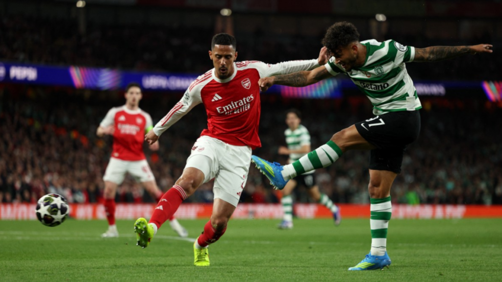 Arsenal scrape past Sporting to reach Champions League semifinals