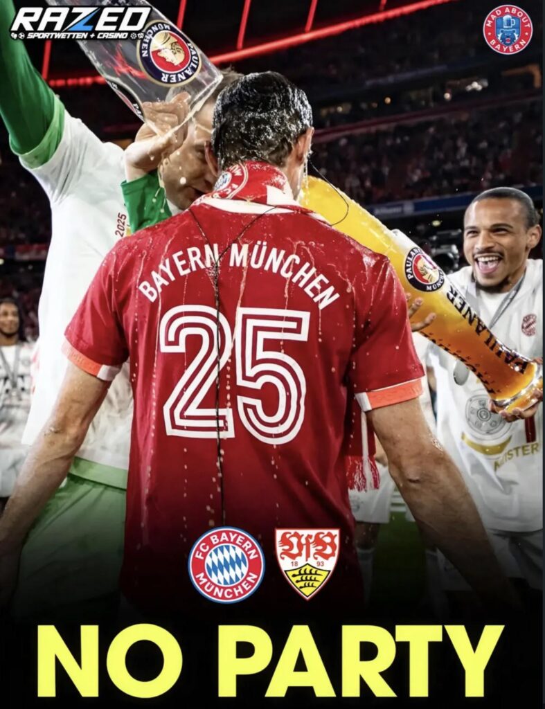 JUST IN: Bayern will not celebrate the BUNDESLIGA TITLE today even if they win it