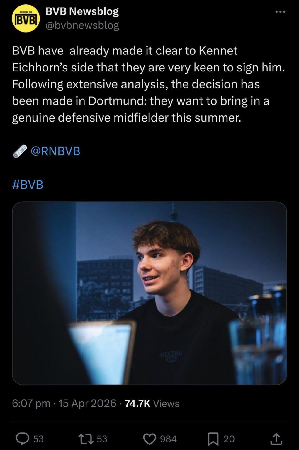 Kennet Eichhorn you ARE a Borussen