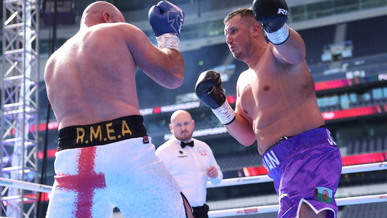 Tyson Fury's cousin wins secret undercard fight in front of empty Tottenham Hotspur Stadium