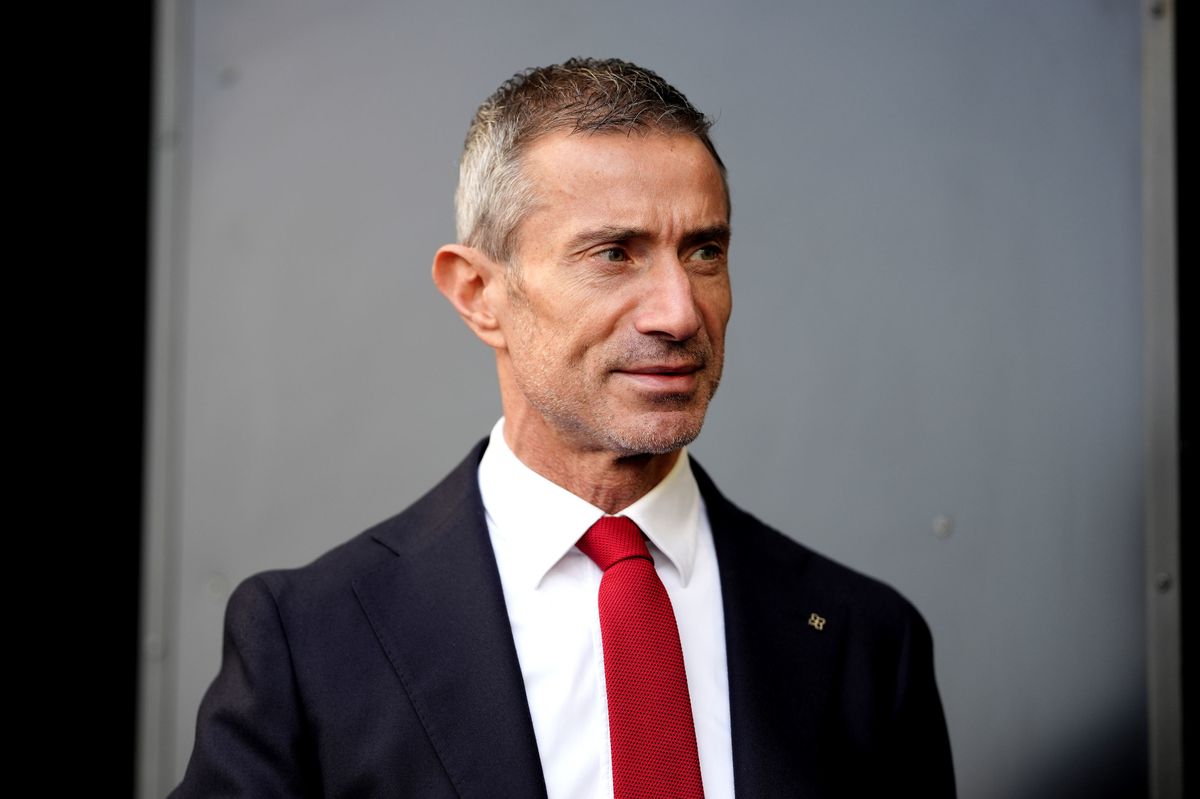 Arsenal sporting director Andrea Berta looks on 