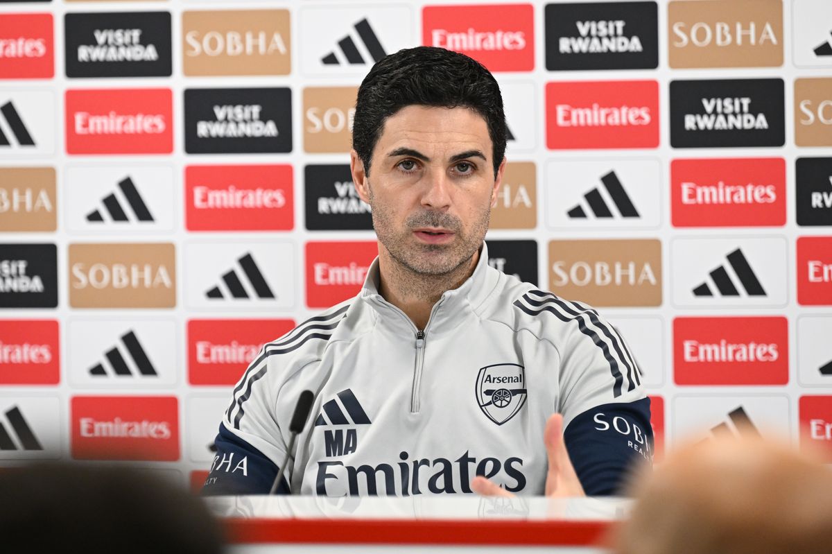 Arsenal manager Mikel Arteta attends a press conference before the Premier League clash with Bournemouth