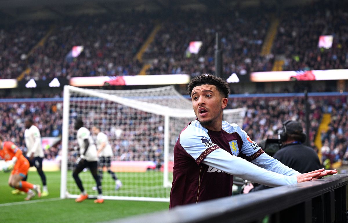 Aston Villa's Jadon Sancho