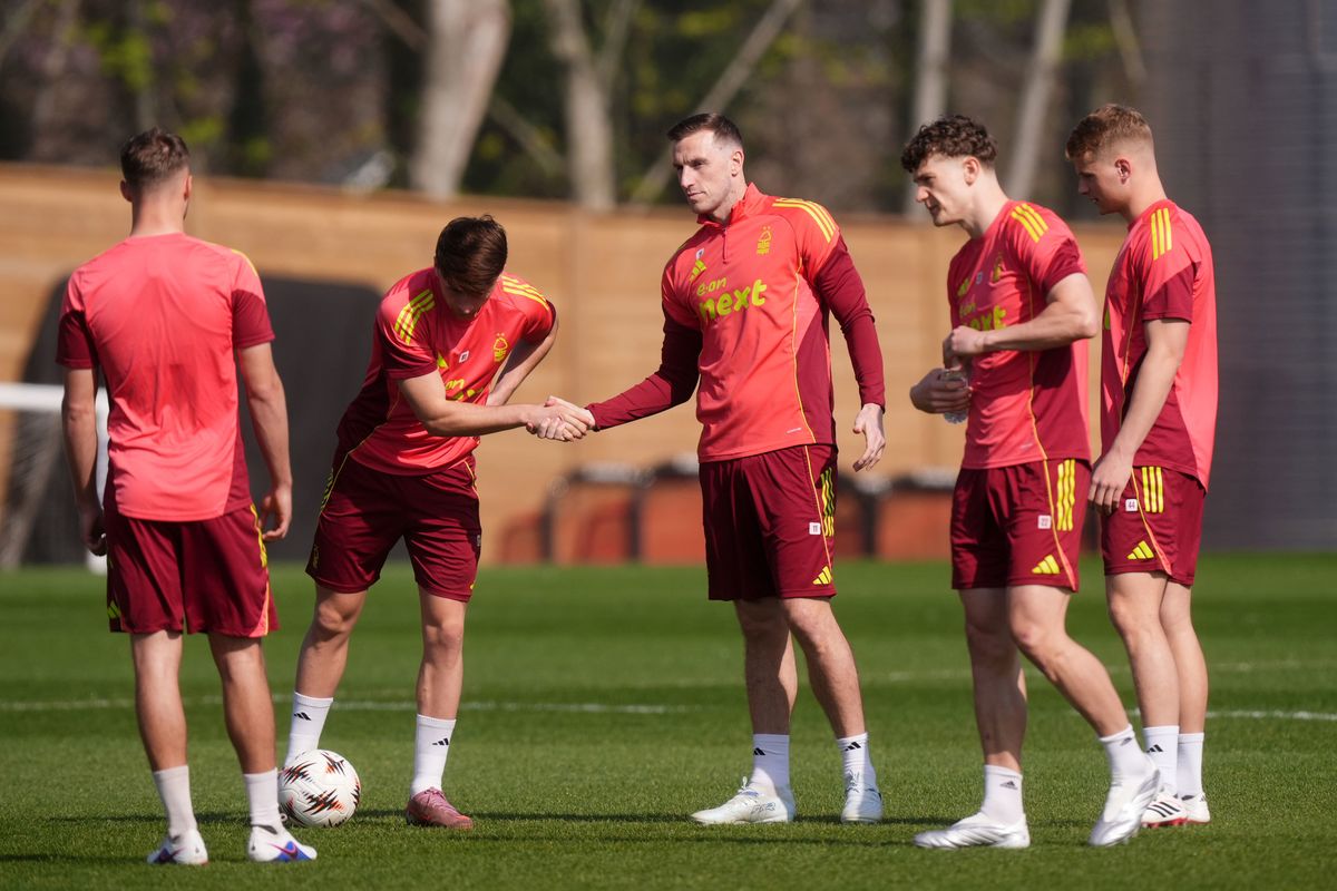 Chris Wood in training for Nottingham Forest