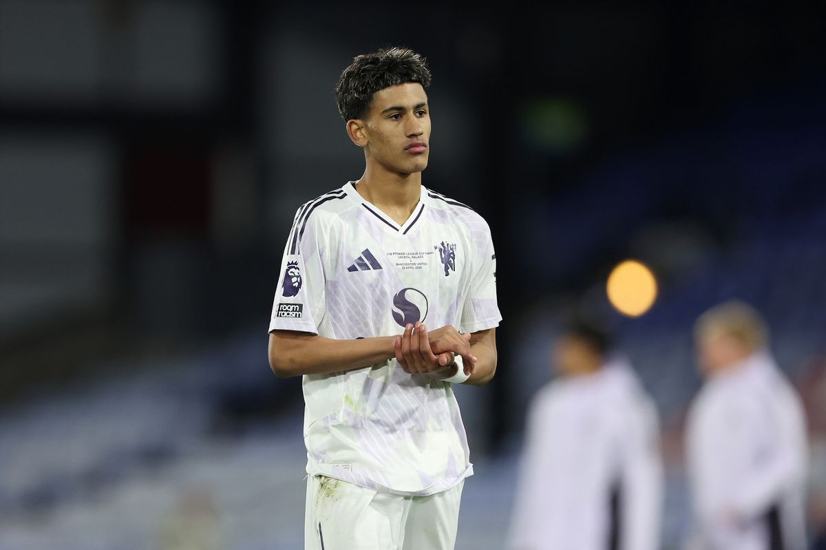 JJ Gabriel after his side's defeat in the Premier League Cup Final match between Crystal Palace and Manchester United at Selhurst Park. 