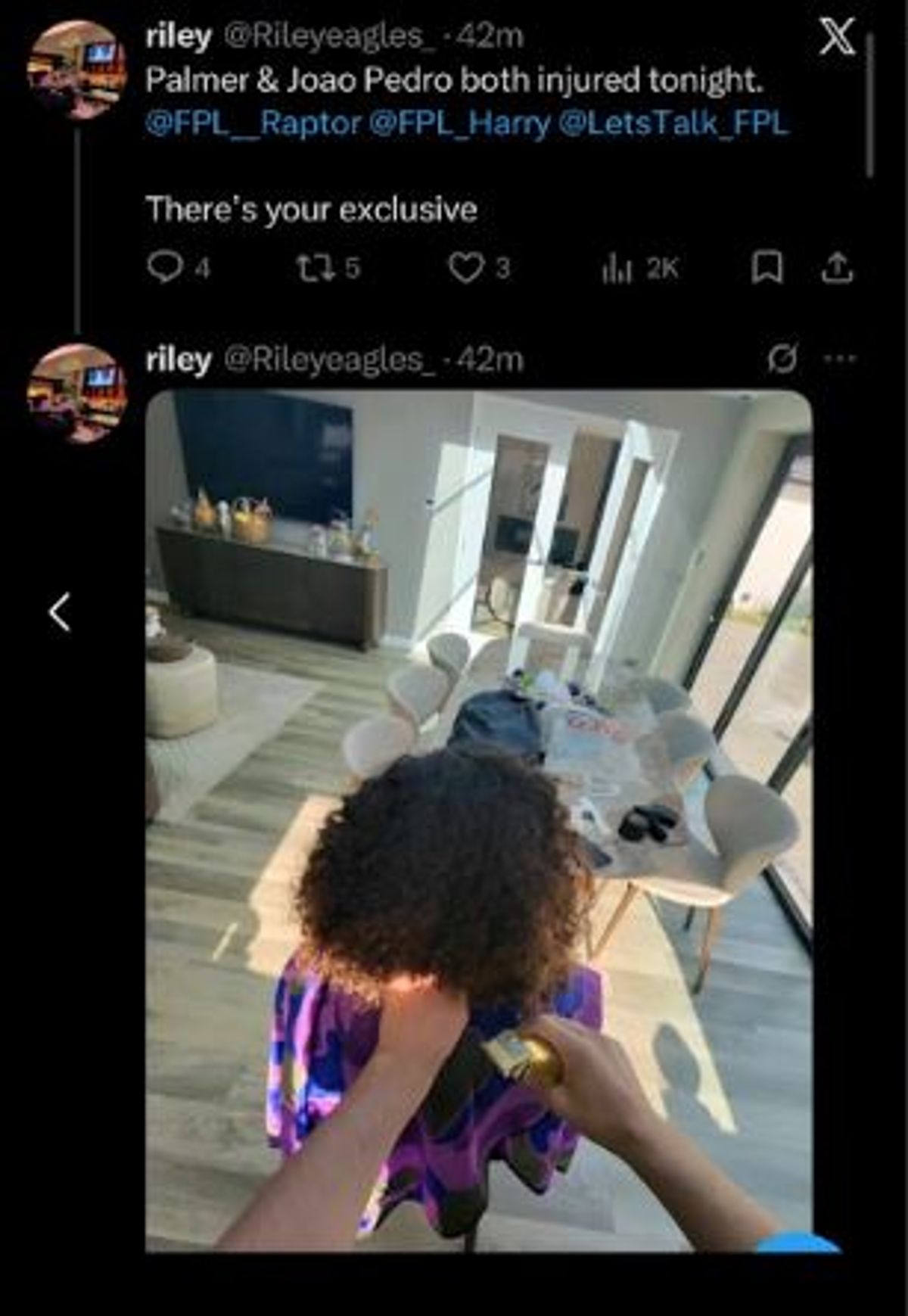 The account has since been deleted, but grabs of the post have gone viral