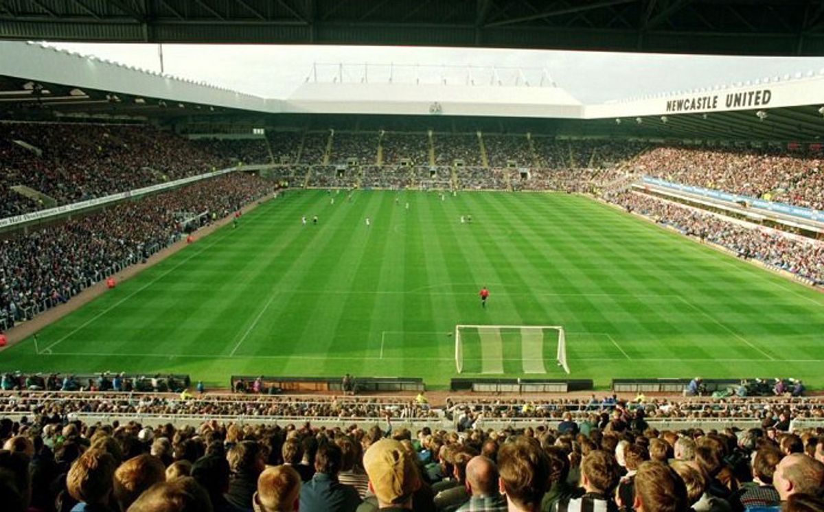 St James' Park in 1995 - a time when the Magpies were flying high and the 36,000-capacity stadium was deemed too small