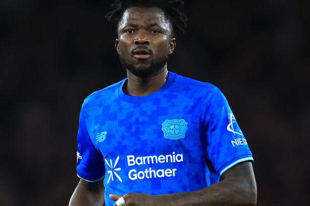 Edmond Tapsoba of Bayer 04 Leverkusen