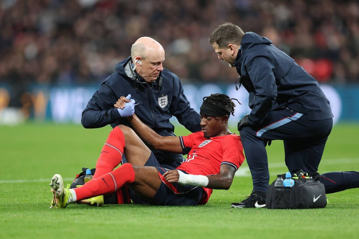 Noni Madueke receives treatment