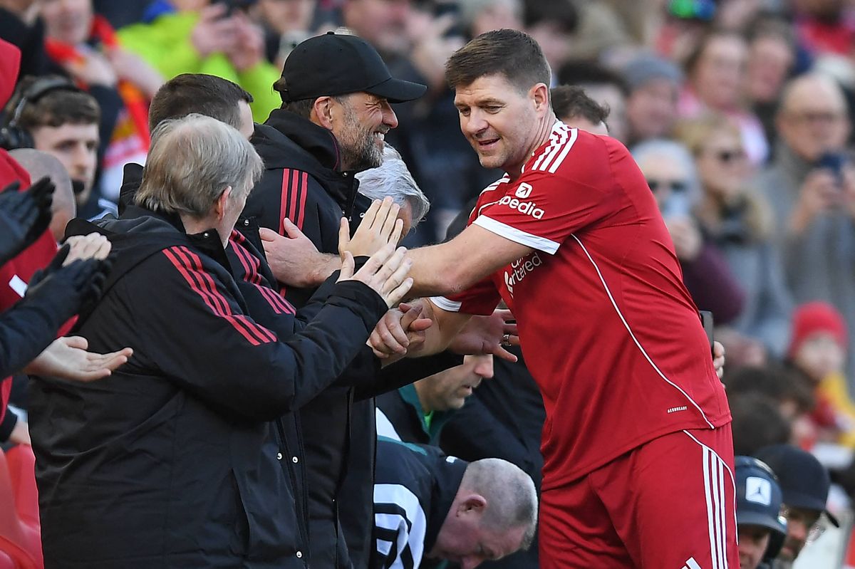 Steven Gerrard recently played in a legends game at Anfield