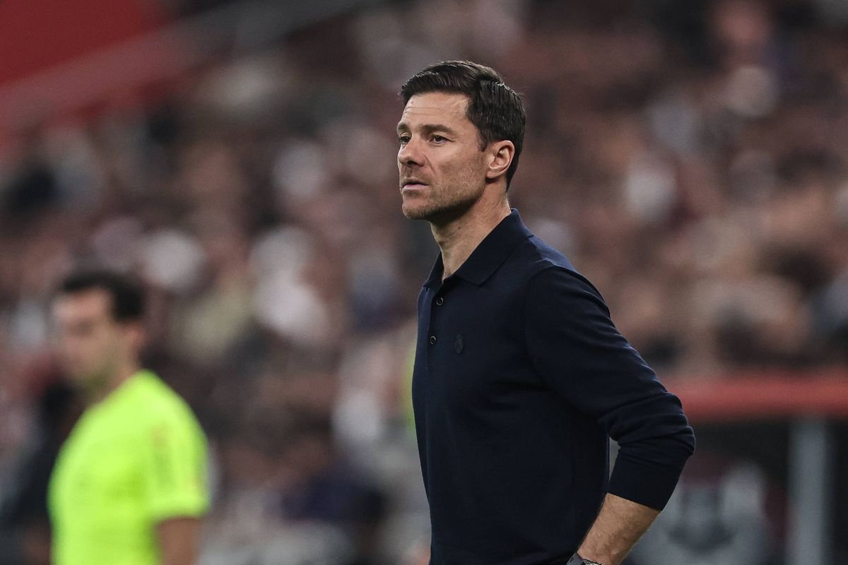 Real Madrid's Spanish coach Xabi Alonso reacts during the Spanish Super Cup final football match between FC Barcelona and Real Madrid at the King Abdullah Stadium in Jeddah on January 11, 2026. (Photo by Fadel SENNA / AFP via Getty Images)