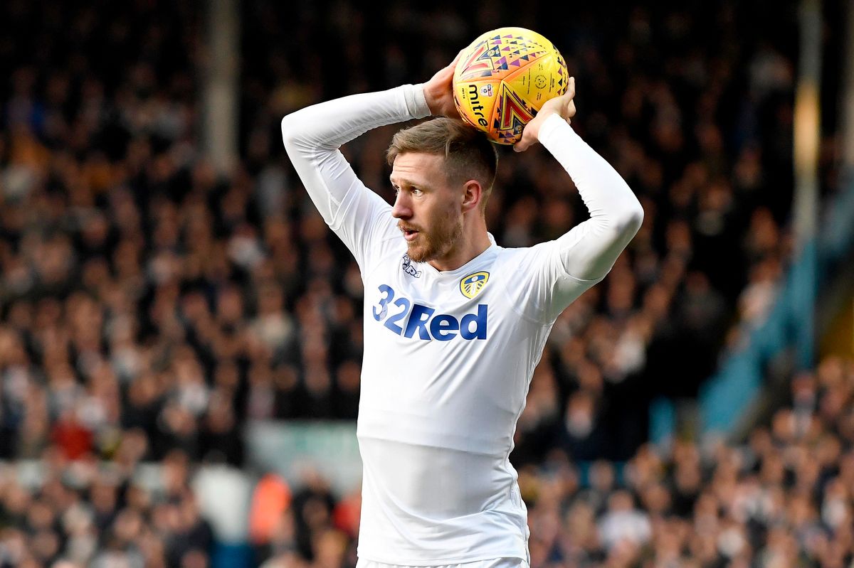 Barry Douglas playing for Leeds in 2018