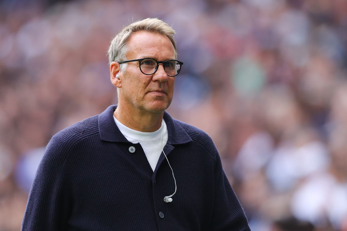 Sky Sports pundit Paul Merson during the Premier League match between Tottenham Hotspur FC and Arsenal FC at Tottenham Hotspur Stadium on September 15, 2024 in London, England.