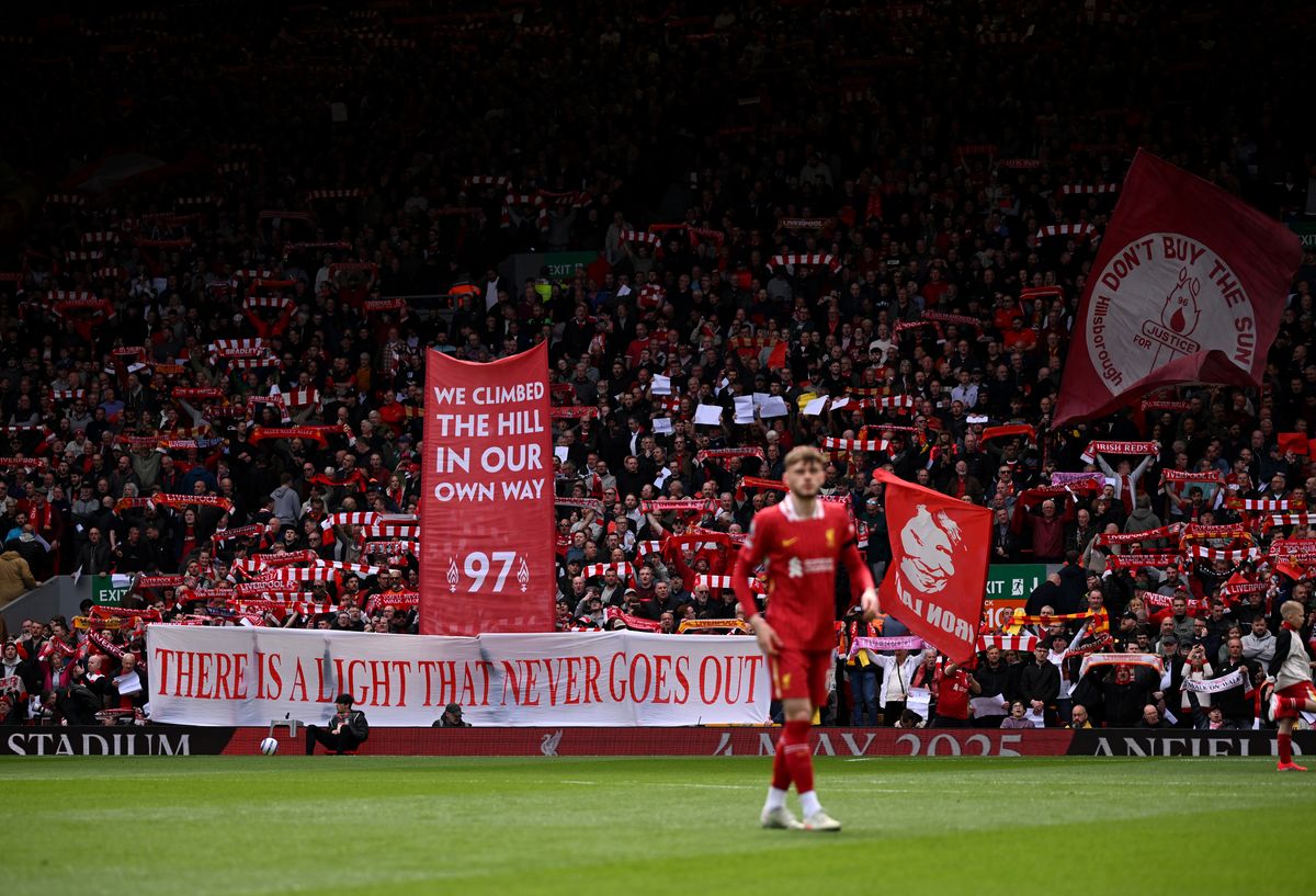 Anfield banners