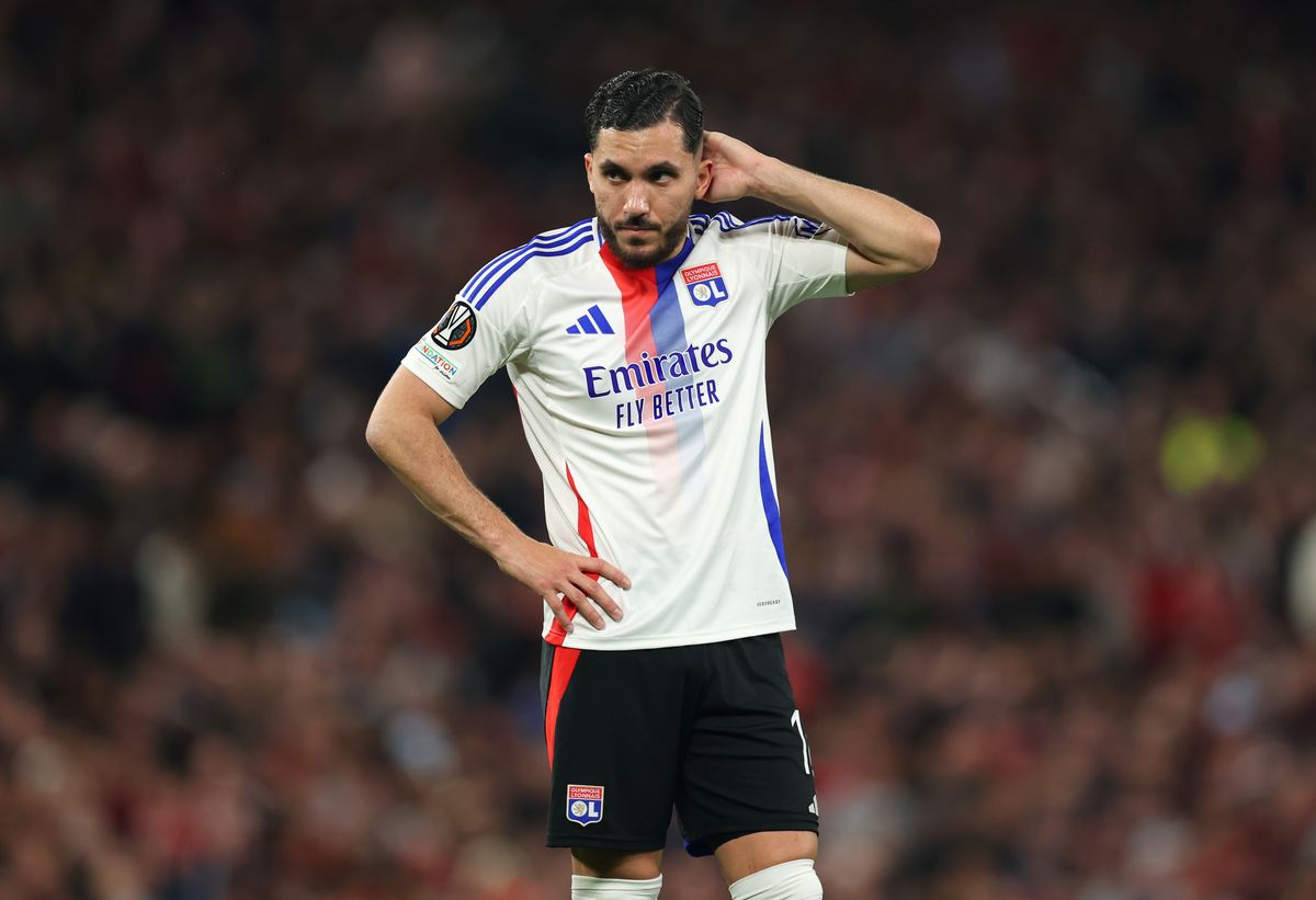 Rayan Cherki was playing for Lyon when they were on the receiving end of a Man Utd comeback