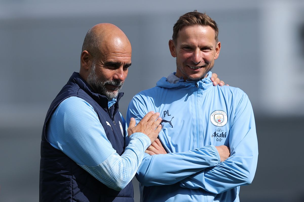 Pep Lijnders and Pep Guardiola