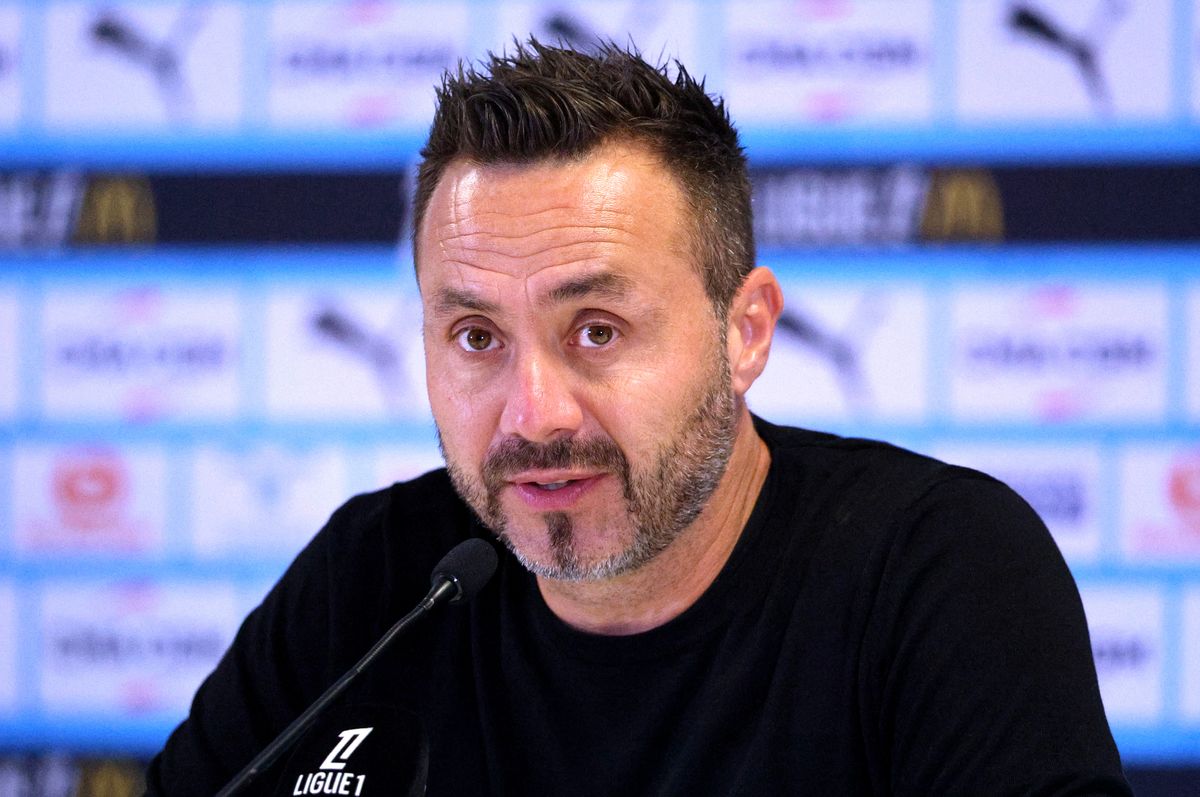 Roberto De Zerbi, Head Coach of Olympique de Marseille portrait after the Ligue 1 McDonald's match between Olympique de Marseille and FC Lorient at Stade Velodrome on September 12, 2025 in Marseille, France