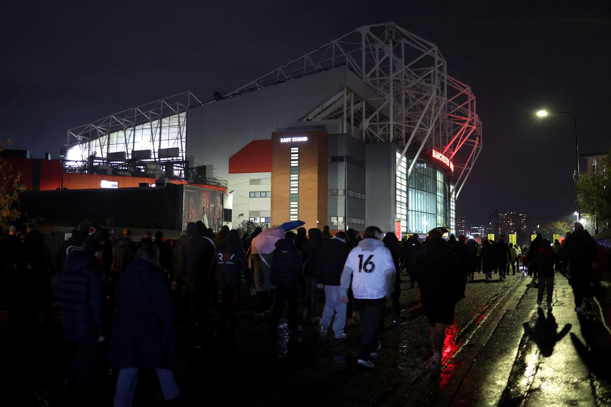 Manchester United fans arriving at Old Trafford for an evening kick off against West Ham this season