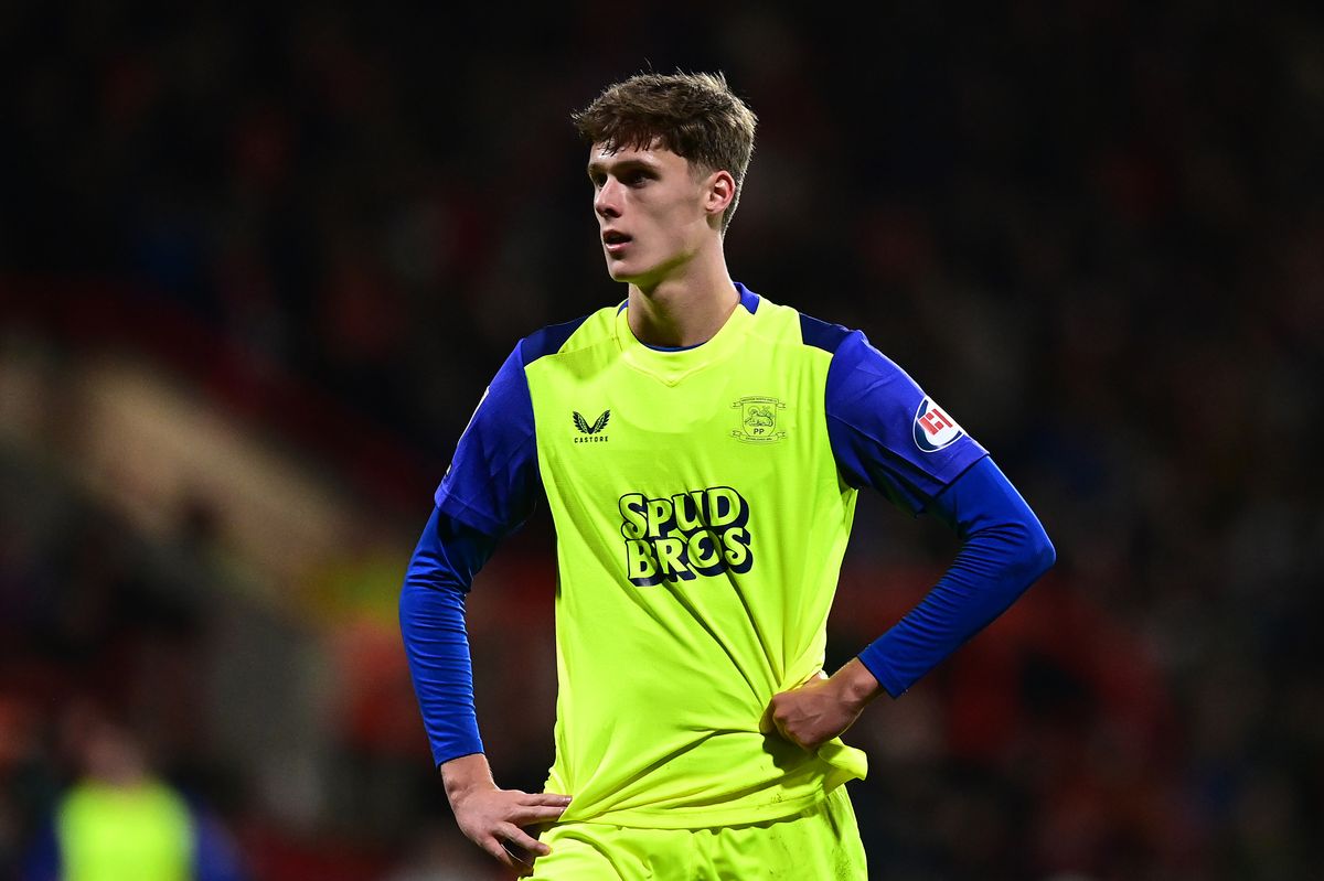 Harrison Armstrong during the match between Wrexham and Preston North End at the Racecourse Ground on December 29, 2025