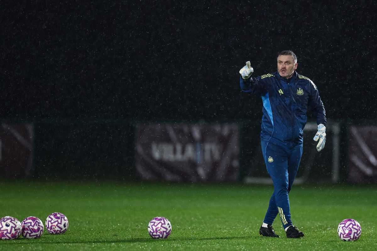 Newcastle's head of academy goalkeeping Tony Caig