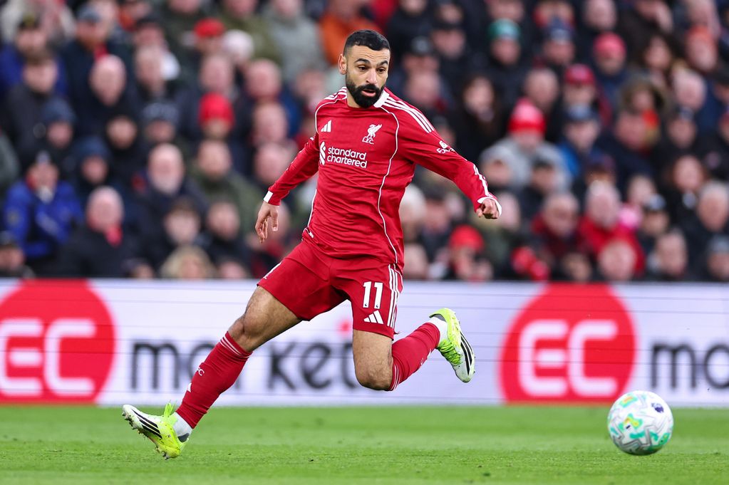 Mohamed Salah during the Premier League match between Liverpool and Tottenham