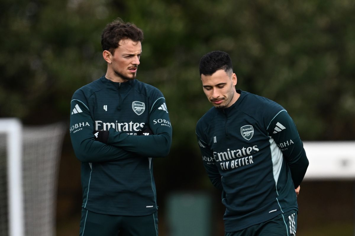 Ben White and Gabriel Martinelli