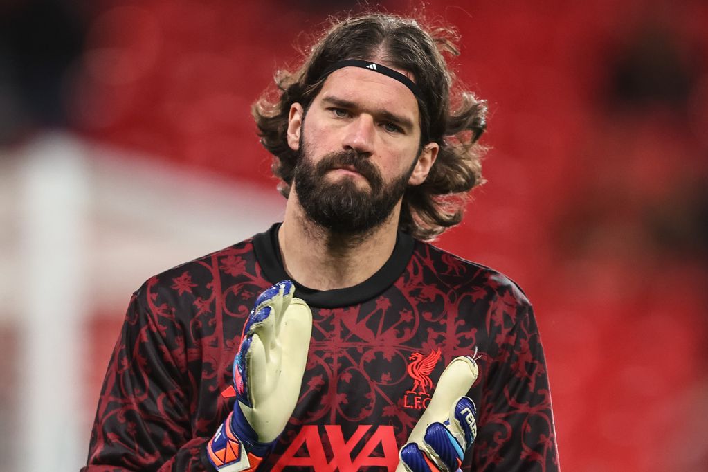 Liverpool goalkeeper Alisson Becker applauds the fans during the UEFA Champions League last 16 second leg match between Liverpool and Galatasaray at Anfield in Liverpool, United Kingdom, on March 18, 2026