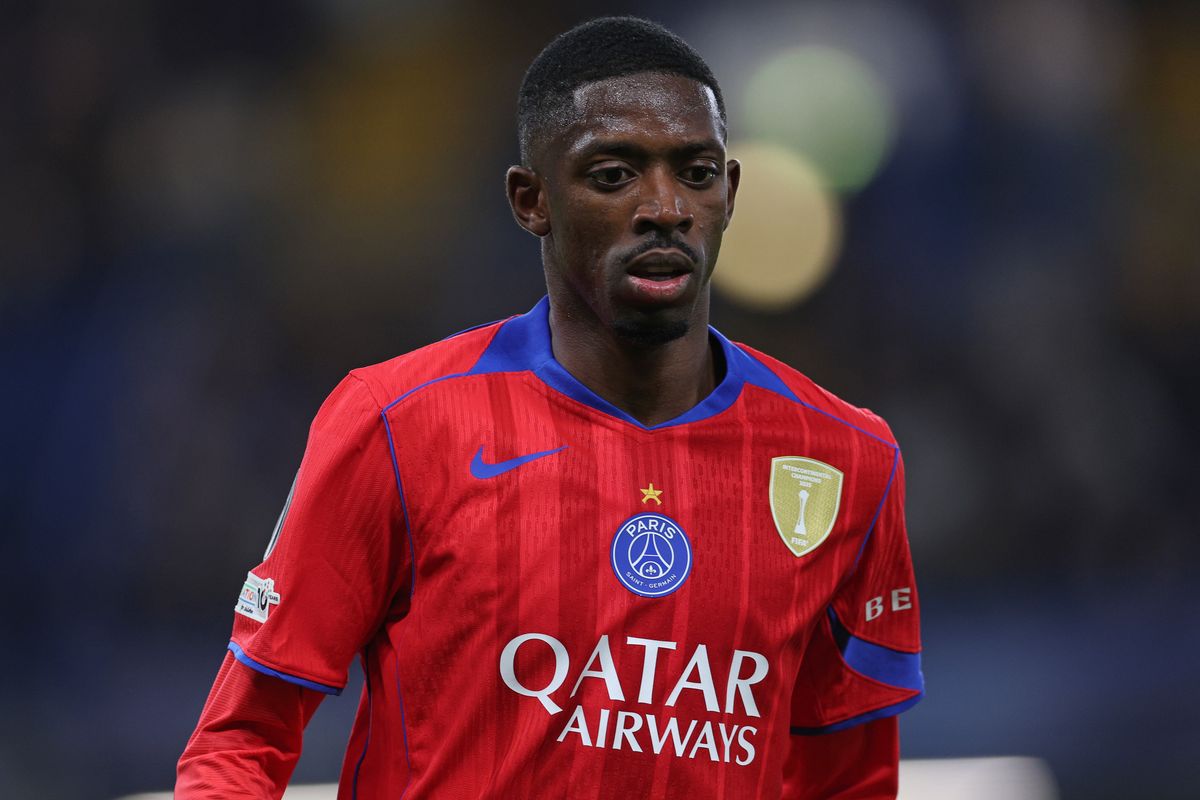 Ousmane Dembele playing for PSG